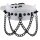 Joy Jewels Piky White-Black Spike Collar