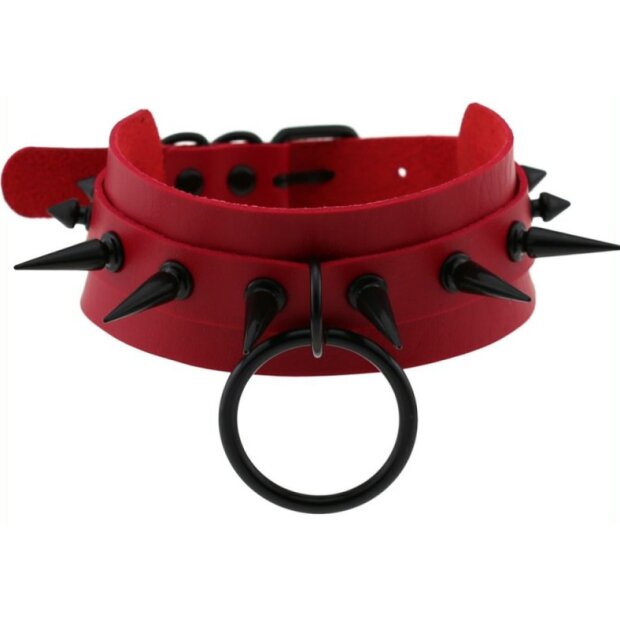 Joy Jewels Strobo Lish Spike Necklace Red