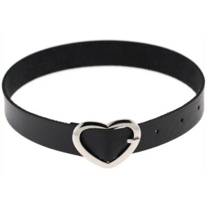 Joy Jewels Heart Attach Necklace Black