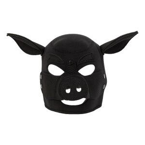 Kinky Puppy Pig Head Hood Black