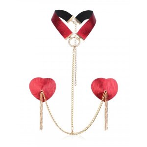 Joy Jewels Heart Red Nipple Cover