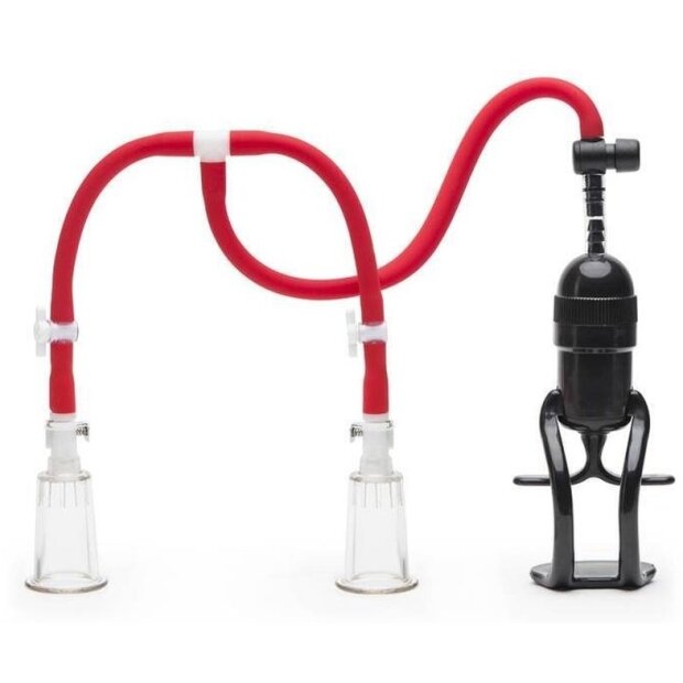 KINKgear Tit Up Double Cup Nipple Pump Red