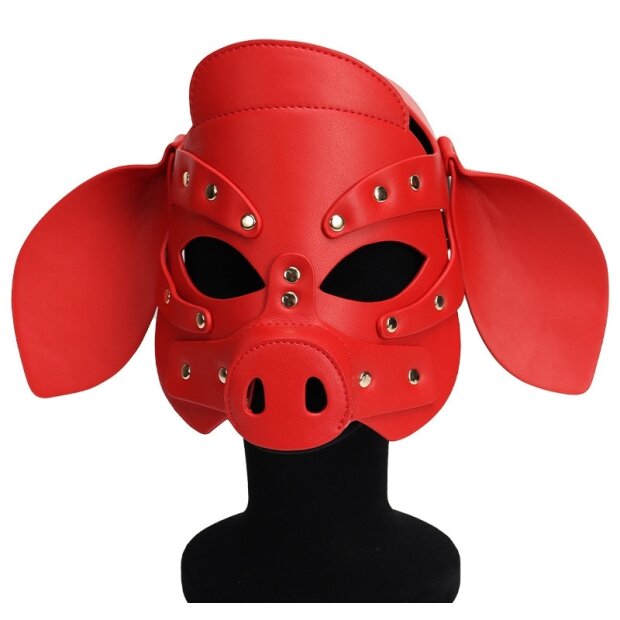 Kinky Puppy Pig Grox Mask Red