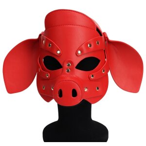 Kinky Puppy Pig Grox Mask Red