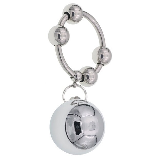 MenSteel Metal Ring with 1 Weight Hanger Ball L 90g