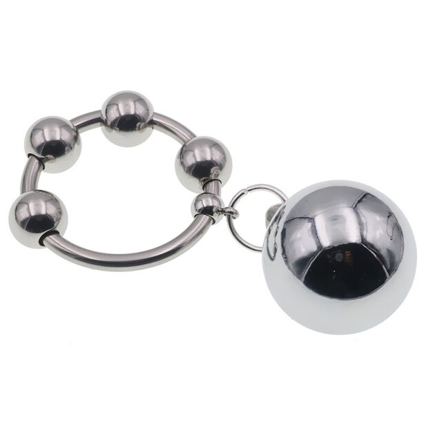 MenSteel Metal Ring with 1 Weight Hanger Ball L 90g