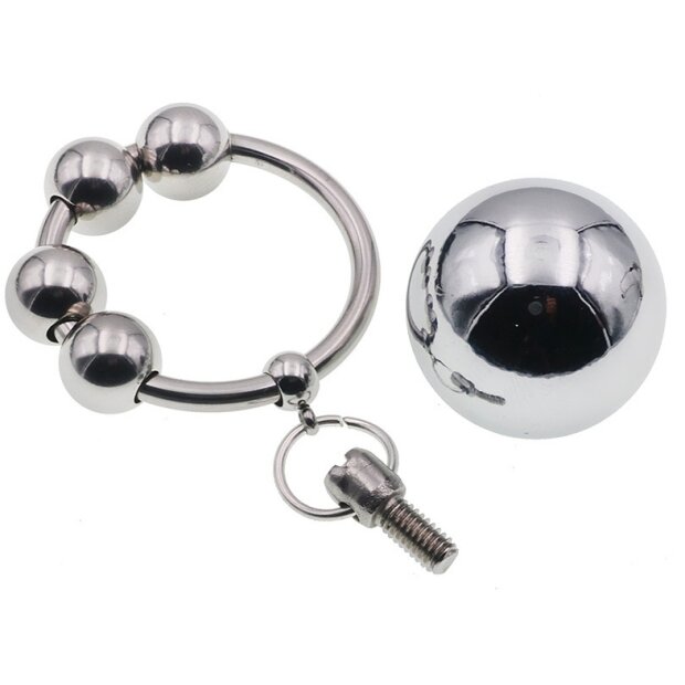 MenSteel Metal Ring with 1 Weight Hanger Ball XL 90g