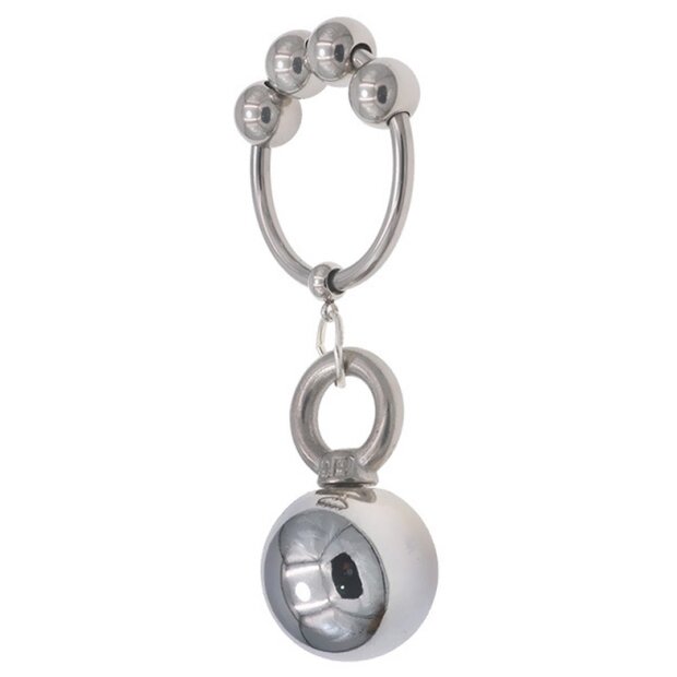 MenSteel Metal Ring with 1 Weight Hanger Ball XL 90g