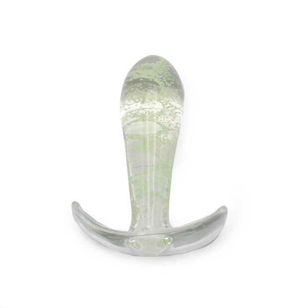Kiotos Glass Anal Plug Glow in the Dark 3,1 cm