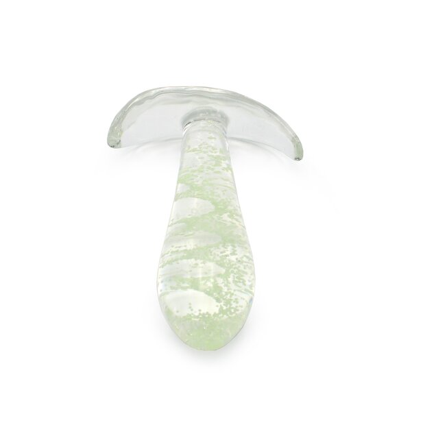 Kiotos Glass Anal Plug Glow in the Dark 3,1 cm