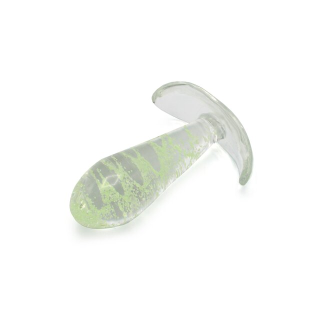 Kiotos Glass Anal Plug Glow in the Dark 3,1 cm
