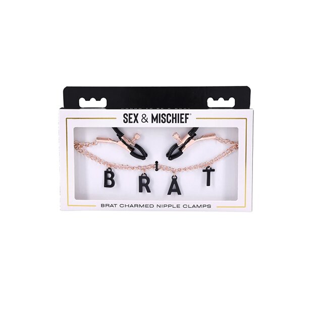 Sportsheets Sex & Mischief Brat Charmed Nipple Clamps