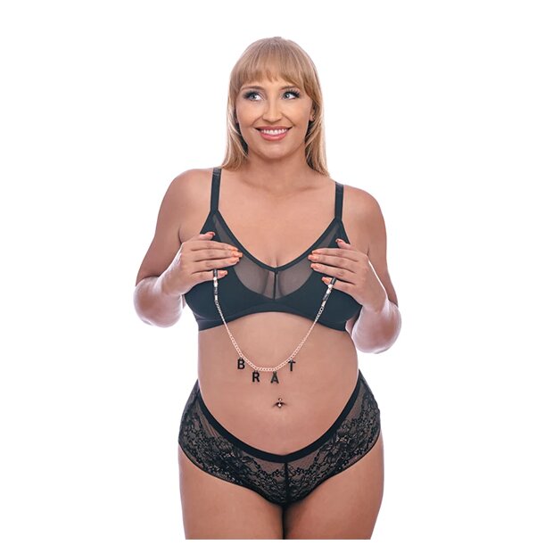 Sportsheets Sex & Mischief Brat Charmed Nipple Clamps