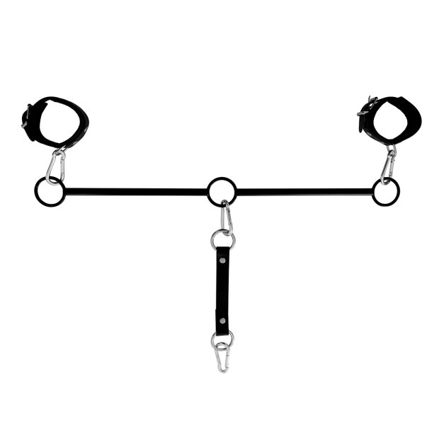 Kiotos Spreader Bar Tripple O-Ring with Handcuffs & Strap