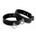 Kiotos Leather Handcuffs Mini O-Ring Black