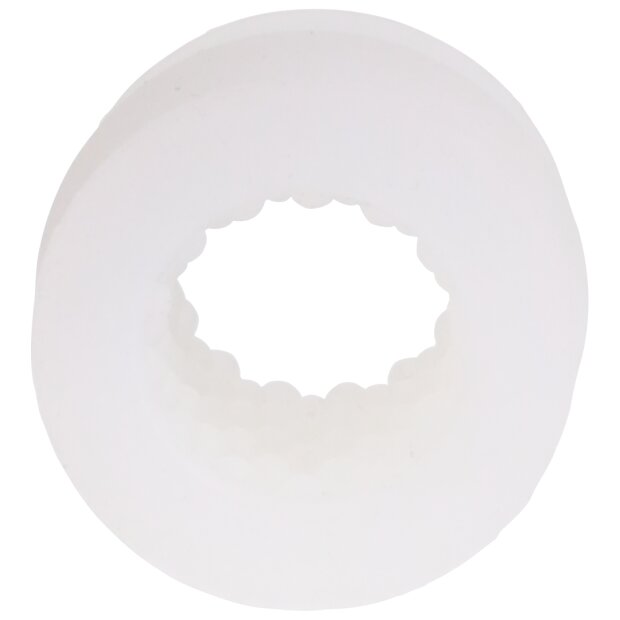 Doc Johnson Glow Helping Head Silicone Masturbator Sleeve - Frost / Green Glow