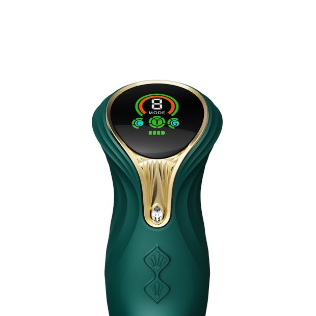 Zalo Vibrator Mose - Rabbit Thruster - Türkis Grün