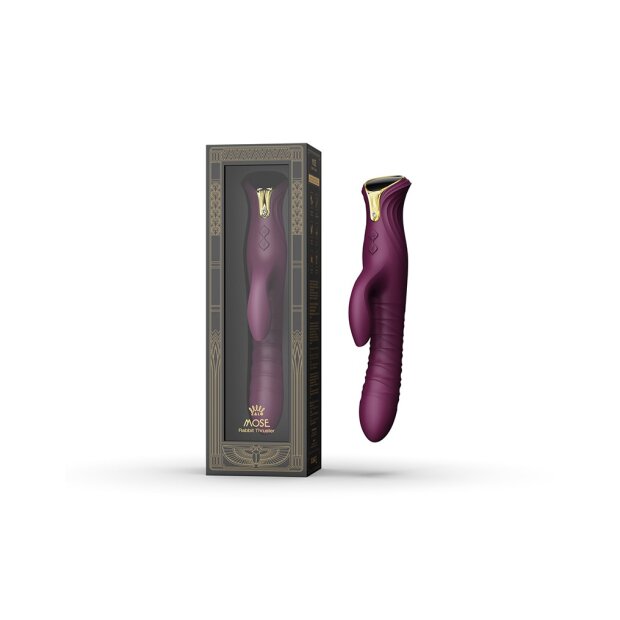 Zalo Vibrator Mose - Rabbit Thruster Samt-Lila