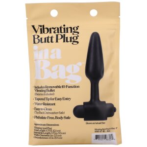 Doc Johnson Vibrating Butt Plug  4 / 10 cm Black