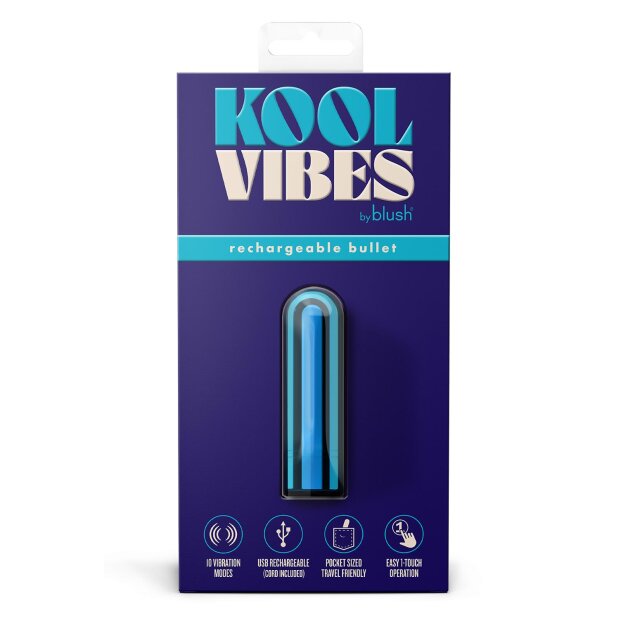 Blush Kool Vibes Rechargeable Mini Bullet Blueberry