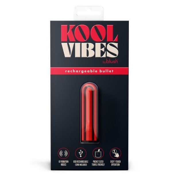 Blush Kool Vibes Rechargeable Mini Bullet Cherry
