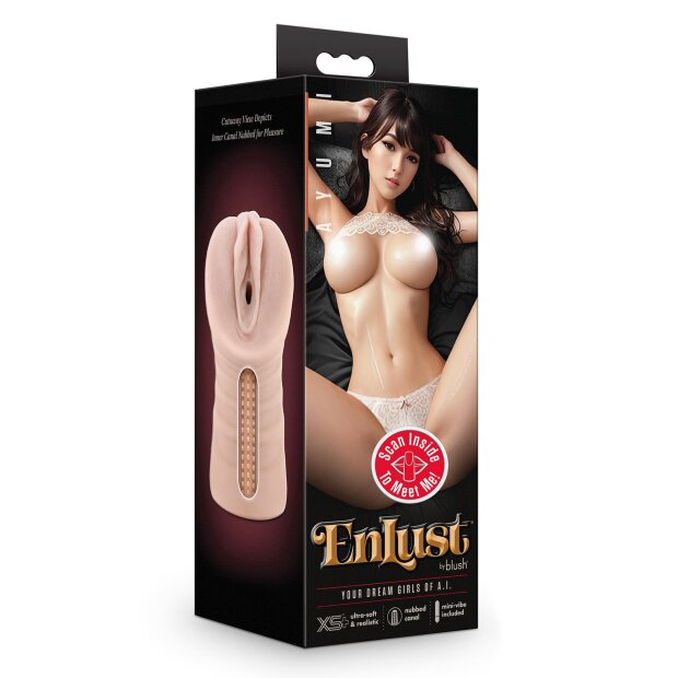 Blush Enlust Ayumi Vibrating Stroker Beige