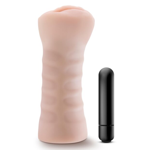 Blush Enlust Destini Vibrating Stroker Beige