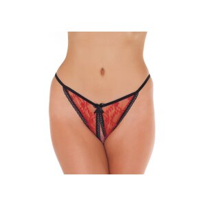 Amorable by Rimba Offener Tanga Rot One Size