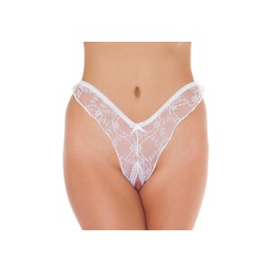 Amorable by Rimba Offener Brazilian Slip Weiß One Size