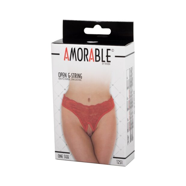 Amorable by Rimba Offener String Rot One Size