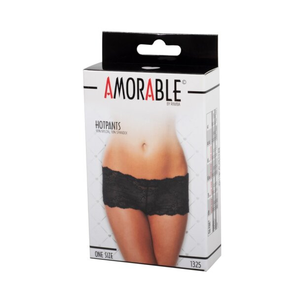 Amorable by Rimba Hot Pants Einheitsgröße Schwarz