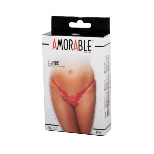 Amorable by Rimba G-String Einheitsgröße Rot