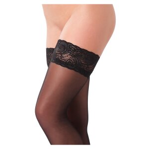 Amorable by Rimba Hold-Up Stockings One Size Black