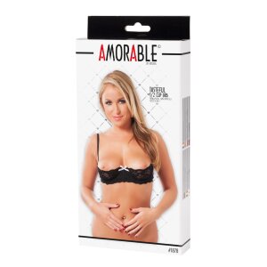 Amorable Half-Cup Bra Black S