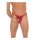 Amorable by Rimba Transparent thong with zipper One Size Red
