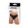 Amorable by Rimba Transparent thong with patent look One Size Black