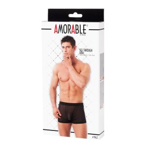 Amorable by Rimba Transparente Boxershorts S/M Schwarz