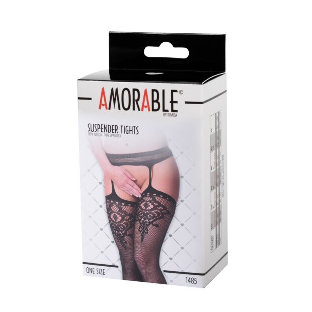 Amorable by Rimba Straps-Strumpfhose Einheitsgröße Schwarz