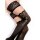 Ballerina - Fantasy Hold Ups - Stockings (50/20 denier) - Black & Transparent - S/M