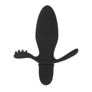 Crazy Bull vibrierender Analplug Fitch Schwarz Ø...