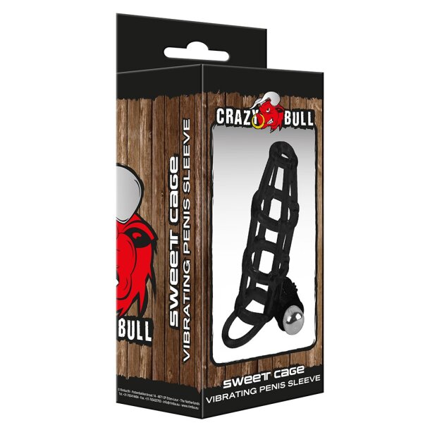 Crazy Bull Sweet Cage Penishülle mit Vibration Schwarz