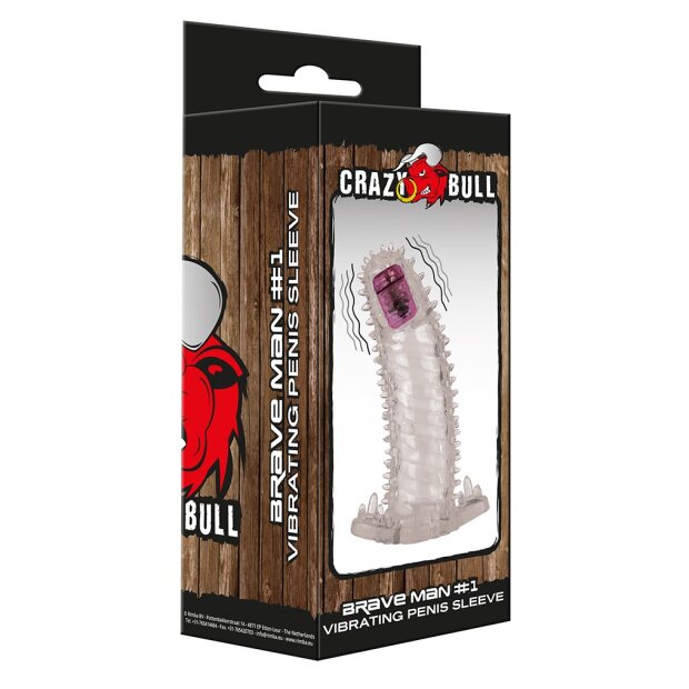Crazy Bull vibrating Penissleeve Brave Man 1 Transparent