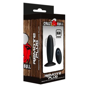 Crazy Bull Analplug RC Black Ø 3,3 cm