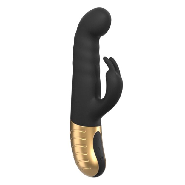 DORCEL G-Stormer Thrusting Rabbit Vibrator Schwarz