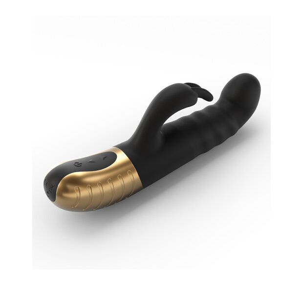 DORCEL G-Stormer Thrusting Rabbit Vibrator Schwarz