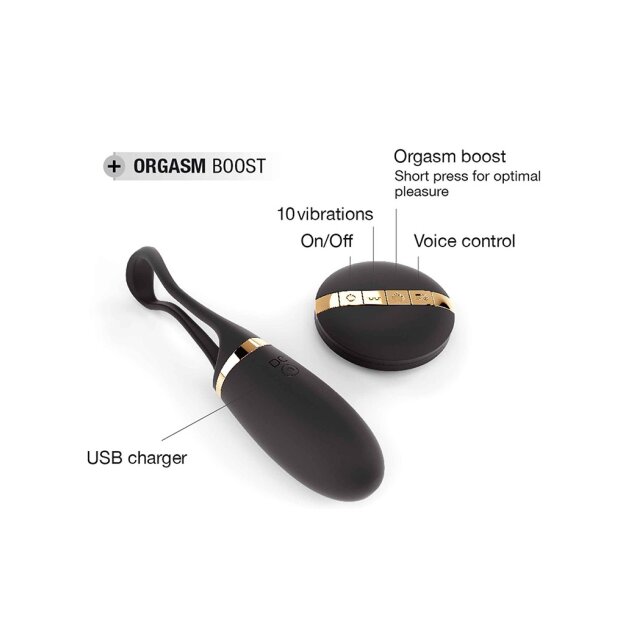 DORCEL Vibro Egg Secret Delight with remote control black