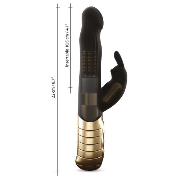 DORCEL Vibrator Baby Rabbit 2.0 Black - Gold