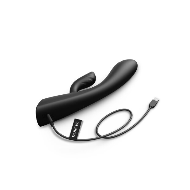 DORCEL warming rabbit vibrator - black