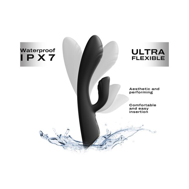 DORCEL warming rabbit vibrator - black