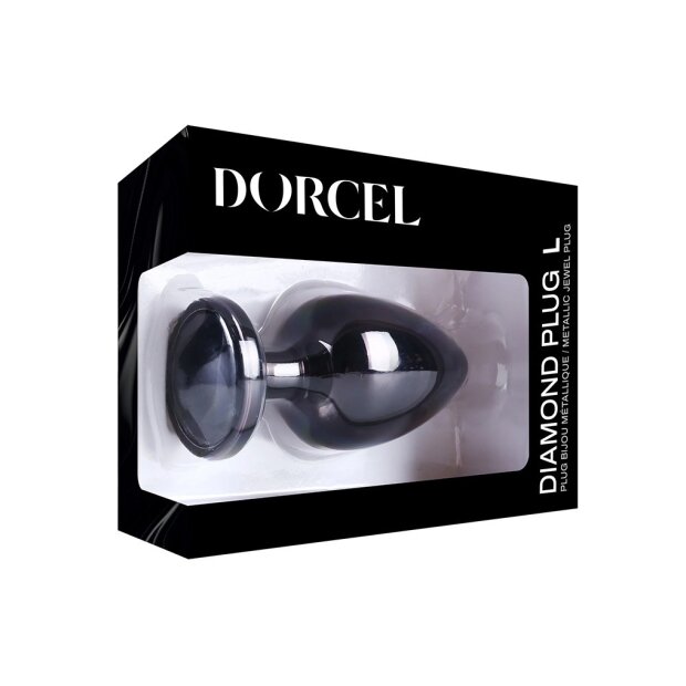 DORCEL Plug diamant DORCEL taille L - Noir 4,1 cm